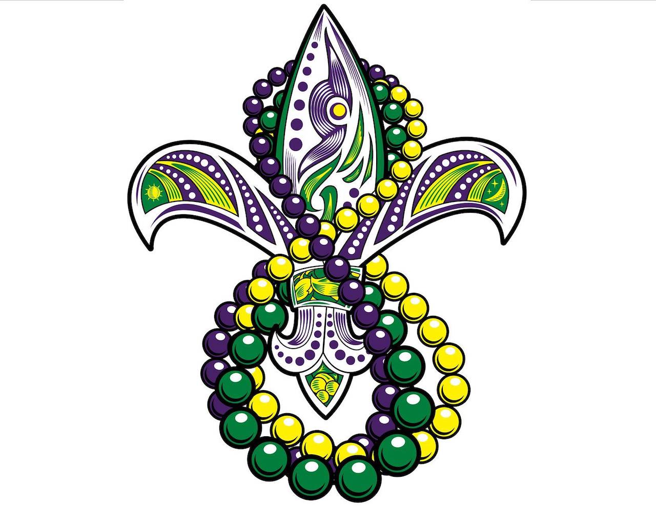 Flower Power NOLA Mardi Gras Butterfly