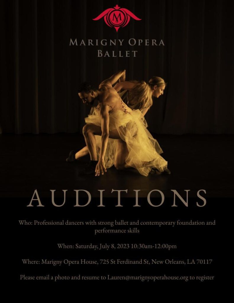 Marigny Opera Ballet Announces 20232024 Season Audition