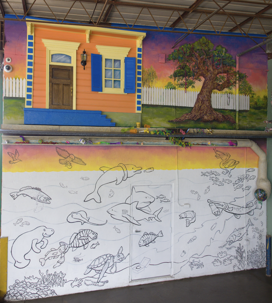 Green Project Unveils Giant Coloring-Book Style Wall Mural