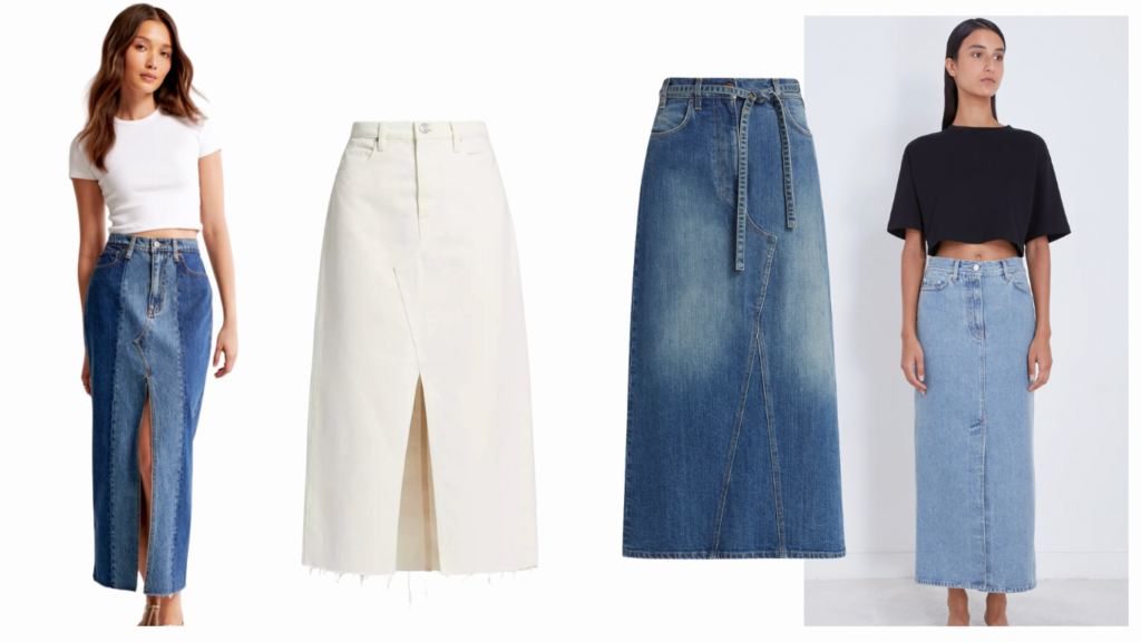 A Denim Skirt is Perfect for Spring