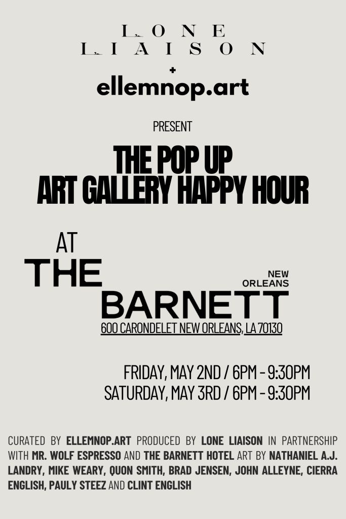 The Barnett Hotel Reignites Art Gallery With New Exhibition Curated by ELLEmnop.Art LLC