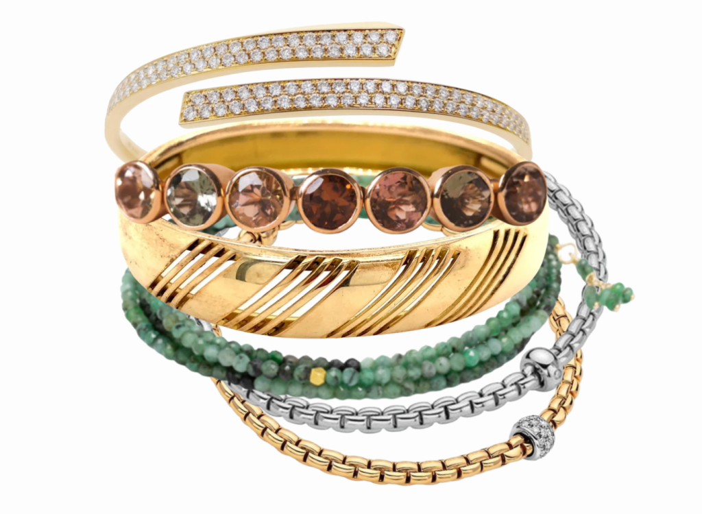 Creating Mixed Metal Bracelet Stacks