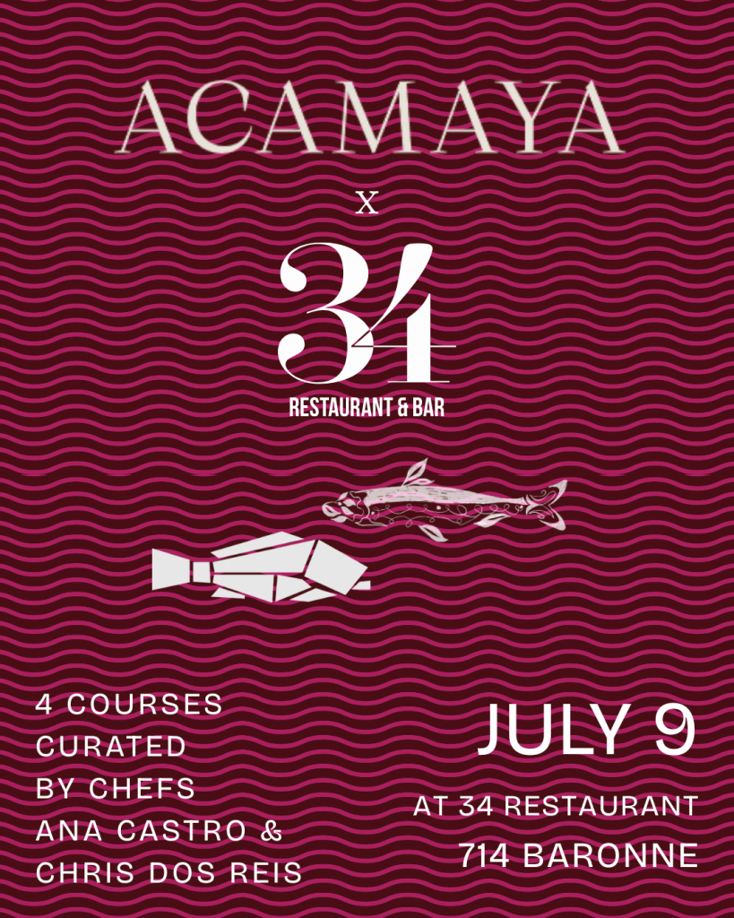 34 and Acamaya Host Special Dinner 34 and Acamaya Host Special Dinner