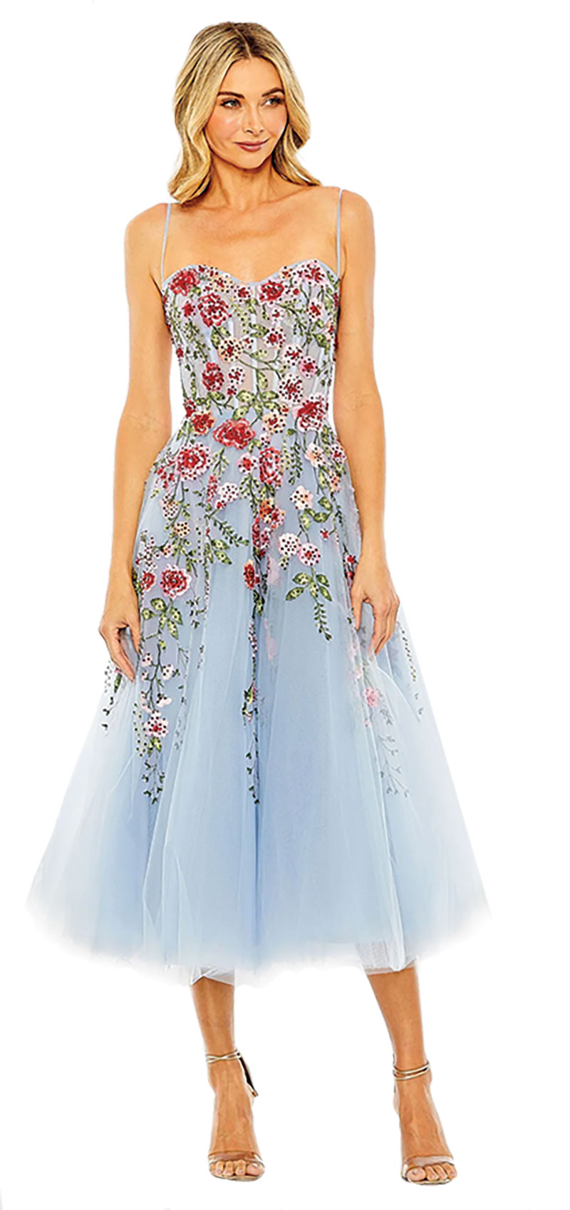 Mac Duggal’s Blue Bustier dress