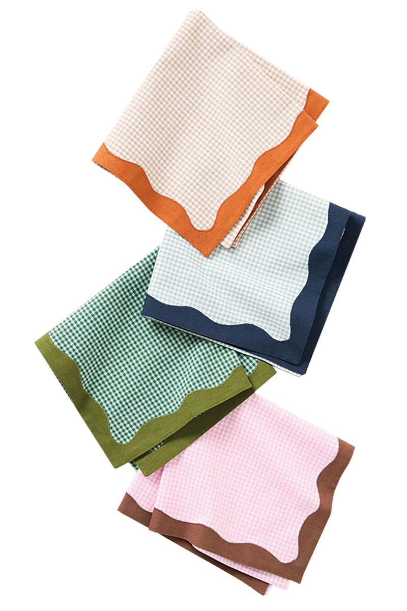 Multiple Colored gingham napkins