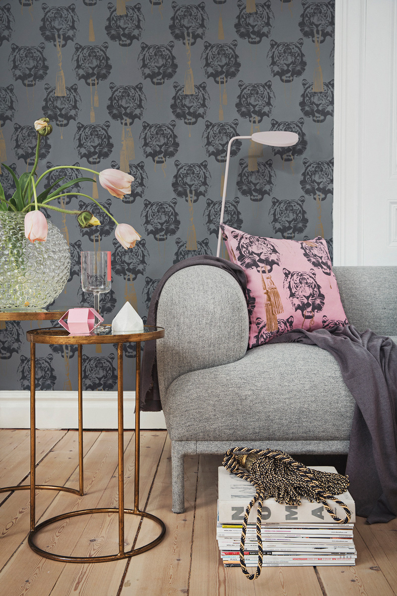Purple, Gold and Stylish Tiger Stripe Home Decor Purple, Gold and Stylish Tiger Stripe Home Decor