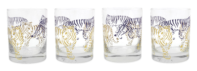 Purple, Gold and Stylish Tiger Stripe Home Decor Purple, Gold and Stylish Tiger Stripe Home Decor
