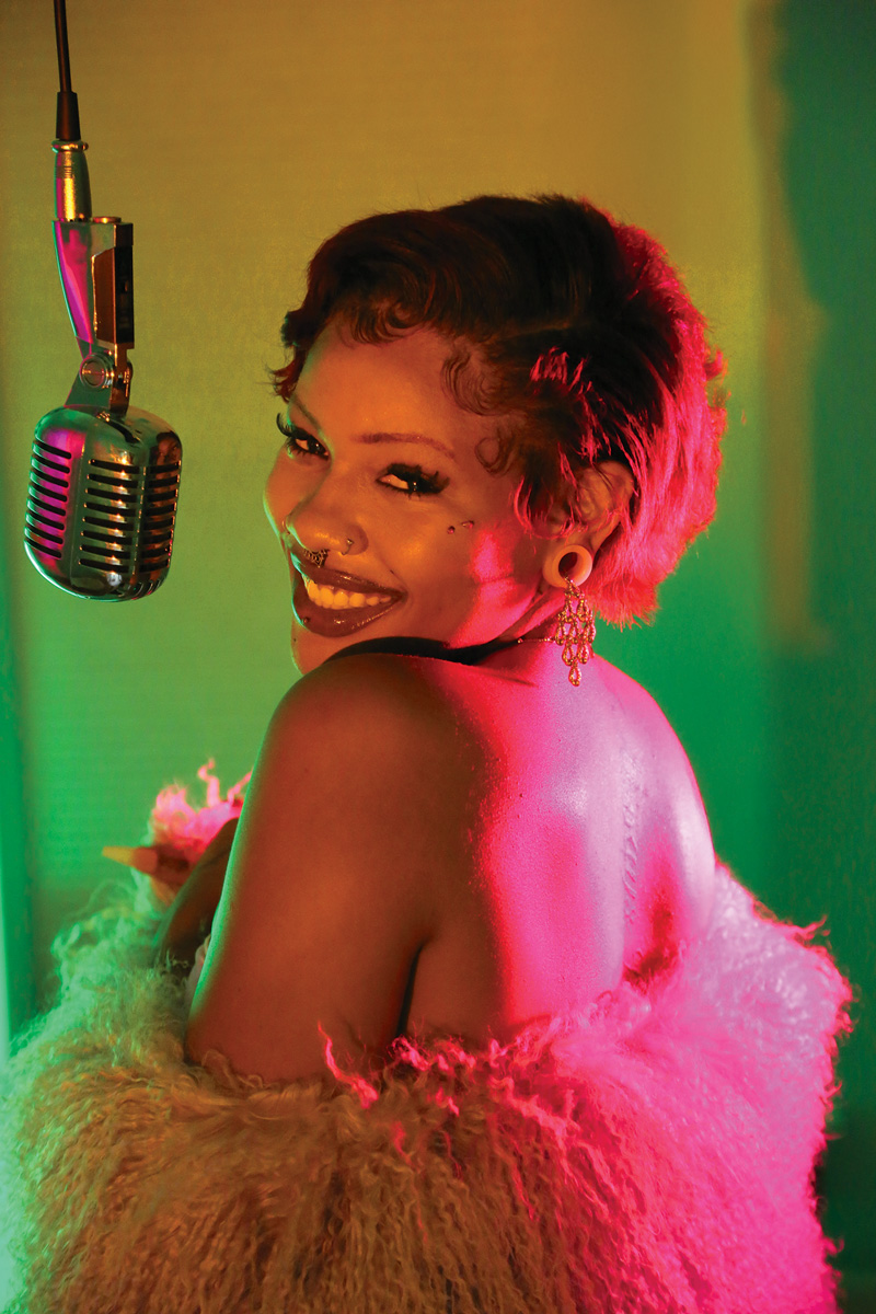 Jazz vocalist Indys Blu