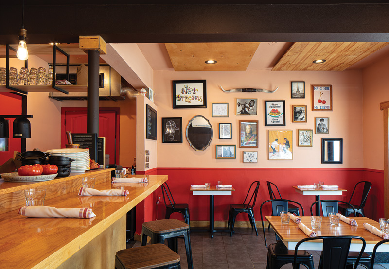 The interior of Dr. Jones restaurant