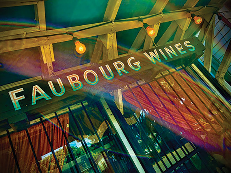 Faubourg Wines signage