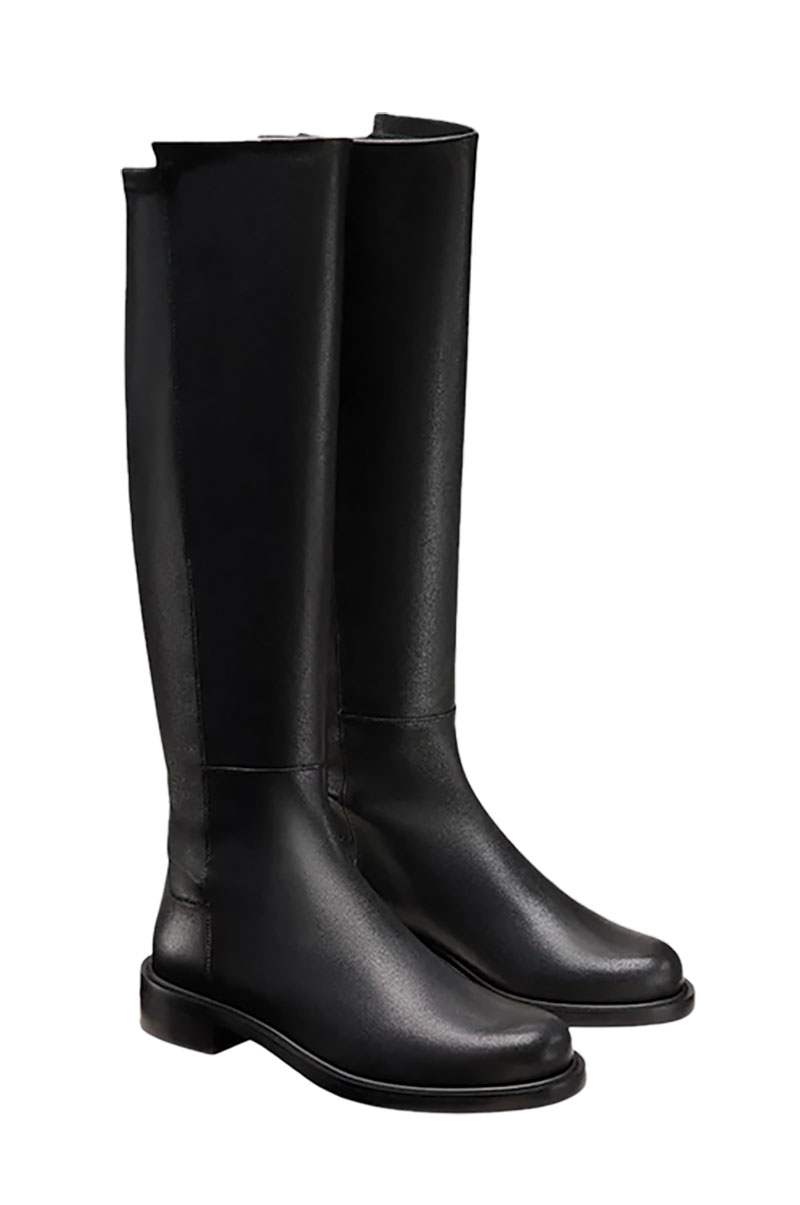 Equestrian-Inspired Fashion For Fall Tall knee-high boots in black