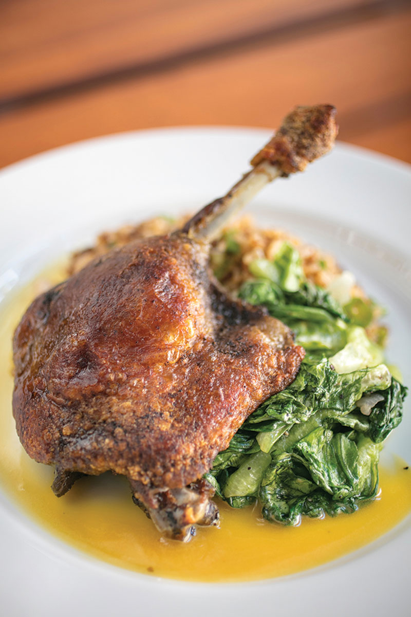 Muscovy Duck Leg Confit by Herbsaint