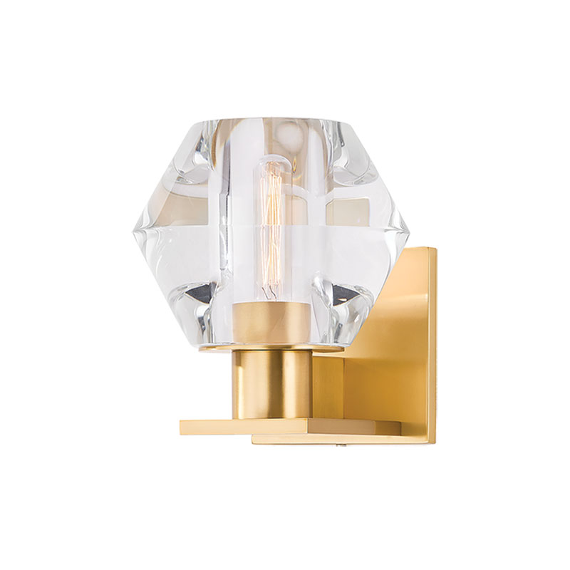 Add a touch of glitz and glamour with the Townsend sconce, a diamond-shaped crystal hollowed out to encase a bulb that fills the fixture with light from within. Eclectic Home, 8211 Oak St., 504-866-6654, eclectichome.net. 