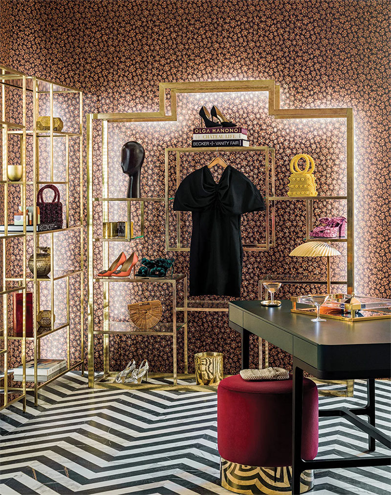 Dress up your walls in Ardmore’s Savanna Shell Wallpaper (ardmore-design.com), made in collaboration with Cole & Son (cole-and-son.com). Inspired by the leopard tortoise of South Africa, the design comes in hues of burnished gold, silver and gilver. thepatterncollective.com.