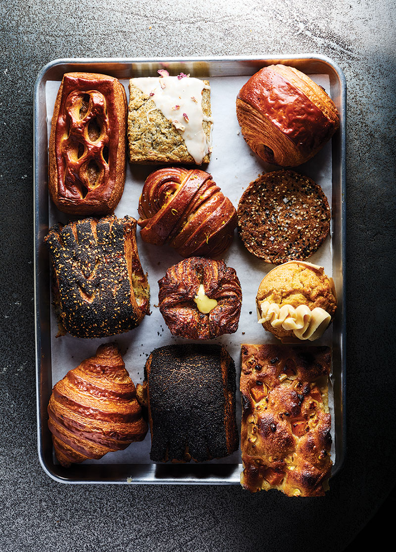 Variety tray of pastries