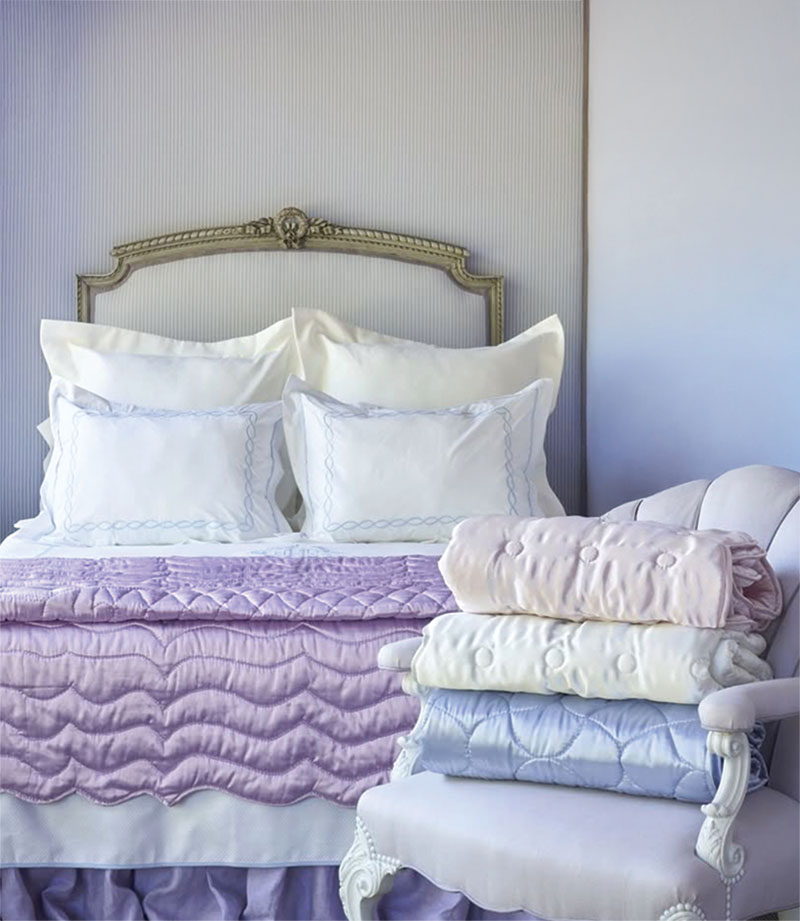 There’s nothing more luxurious than climbing into bed and tucking yourself beneath a quilted satin spread on a cold winter’s night.