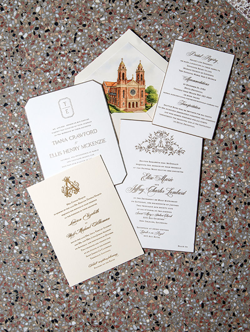 Elegant Artisanal Wedding Invitation Suites