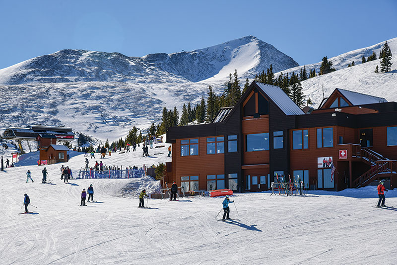 A ski lodge in Colorado
