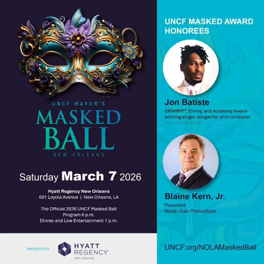 13th Annual UNCF Mayor&rsquo;s Masked Ball Honors Jon Batiste and Blaine Kern Jr.