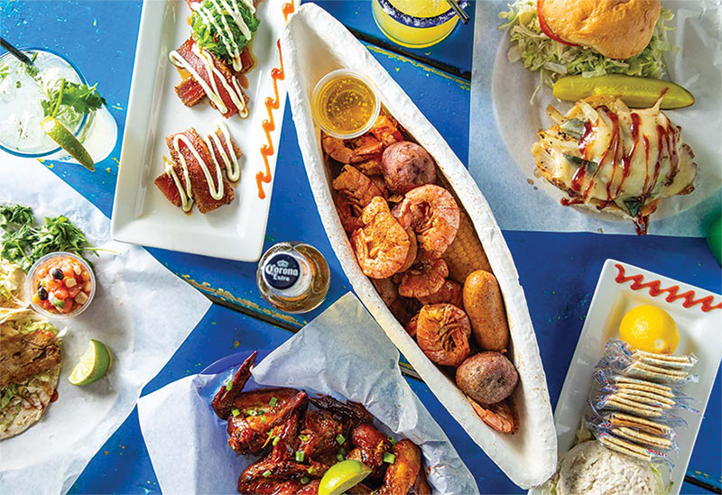 Southern Escapes Along the Gulf Coast Full spread of The Blind Tiger's offerings