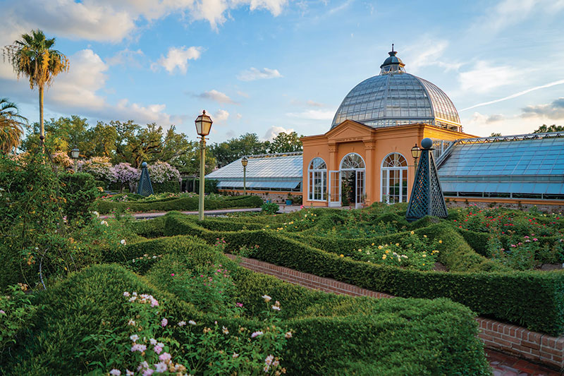 Close up of the Botanical Gardens