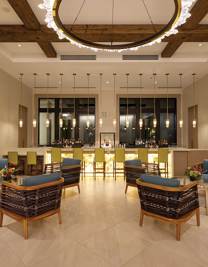 Southern Escapes Along the Gulf Coast Interior of the Hotel Effie lounge