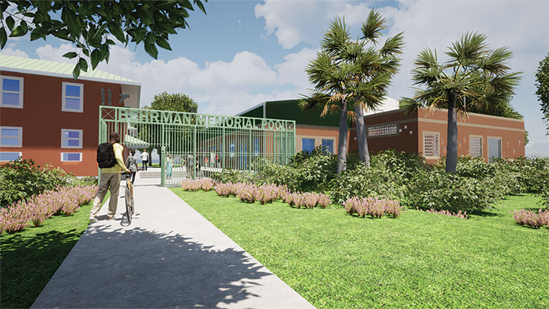 Behrman Memorial Pool entrance