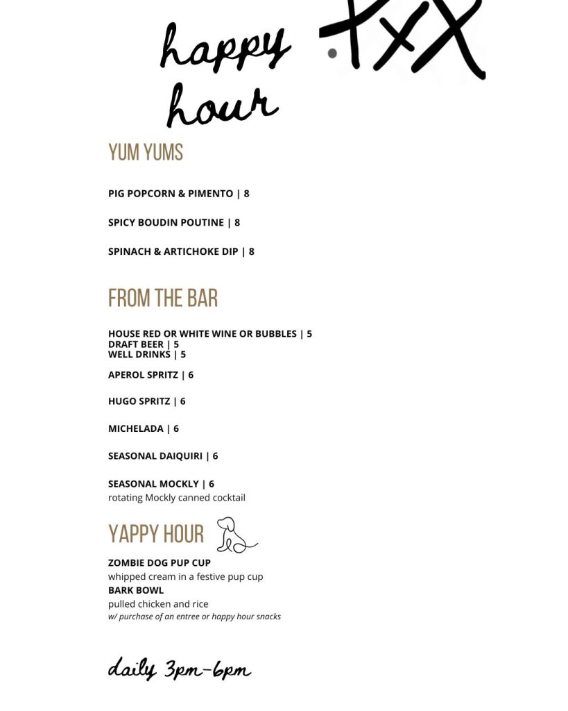 Gris-Gris Announces All Day Menu + Happy Hour Specials