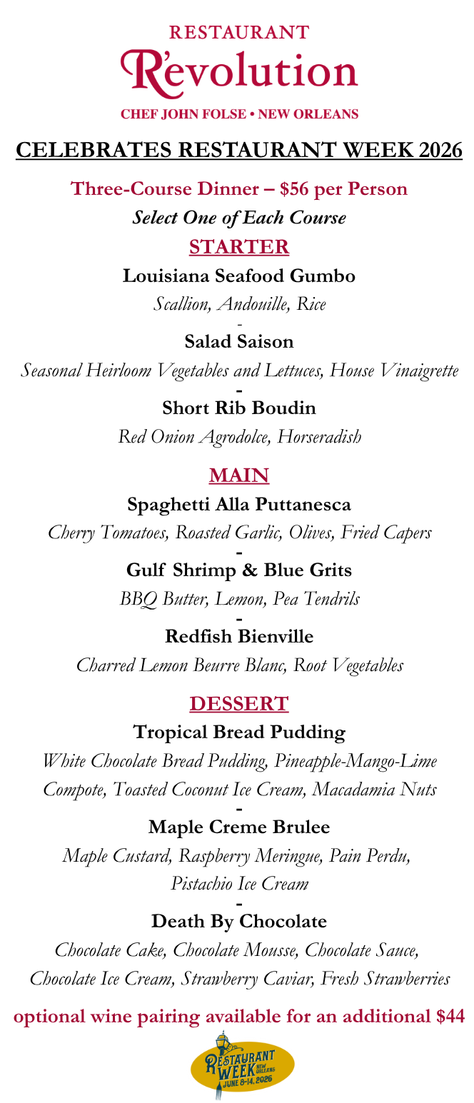 Top Picks for New Orleans Restaurant Week