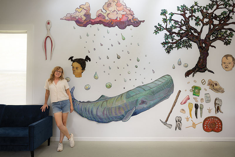Artist Gina Phillips Weaves Worlds with Fabric