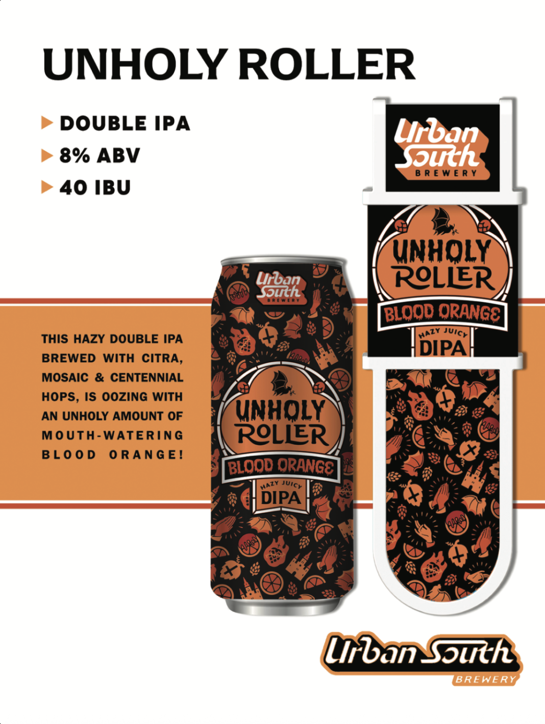 Urban South Brewery Launches Unholy Roller Hazy Double IPA